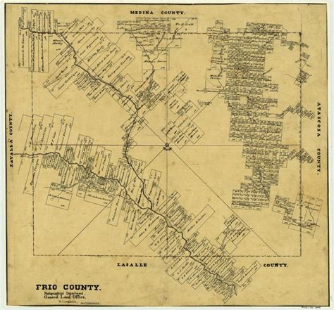 1871 Map of Frio County – Texas Tejano