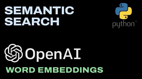 Openai Embeddings Api Searching Financial Documents Youtube