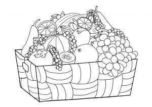 Fruits And Vegetables Coloring pages for kids (Free PDF printables)