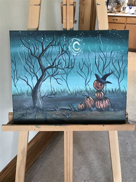 Halloween Pumpkin Man Theartsherpa Acrylicpainting The Art Sherpa