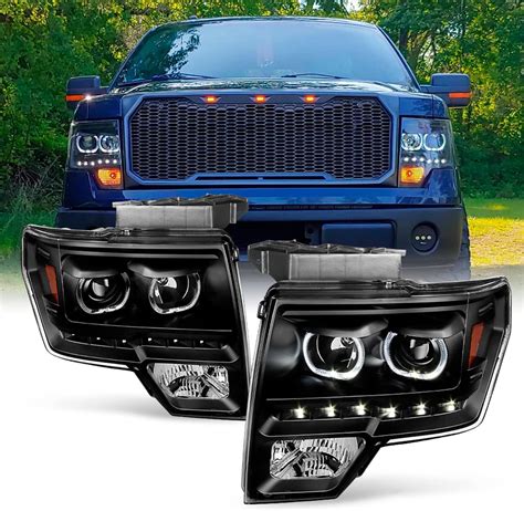 Black Halo Projector Led Headlights For Ford F150 Philippines Ubuy