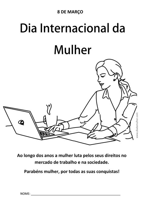 Desenho Dia Da Mulher Para Colorir Dia Da Mulher Lembrancinhas