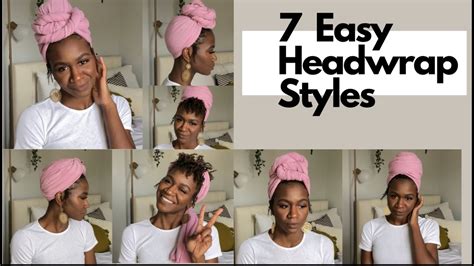 7 Easy Headwrap Turban Tutorial Short Locs Short Hair Friendly