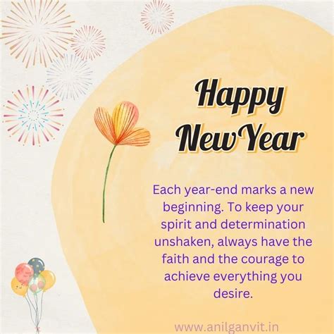 Best 31 Inspirational New Year Message Wishes Greetings And Images