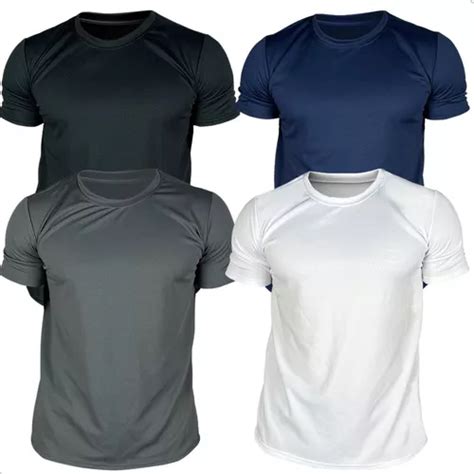 Camisetas Masculina Kit C B Sicas Dry Fit Lisa Tradicional Mercadolivre