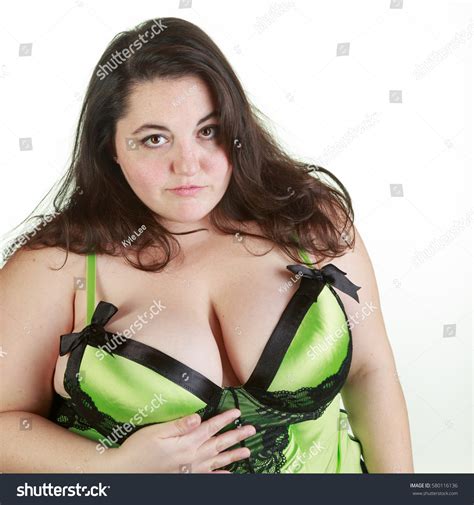 Plus Size Bbw Brunette Woman Posing Stock Photo 580116136 Shutterstock