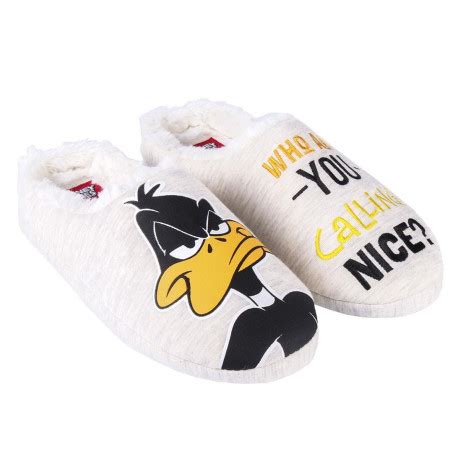 Zapatillas De Casa Pato Lucas Looney Tunes Por Lafrikileria