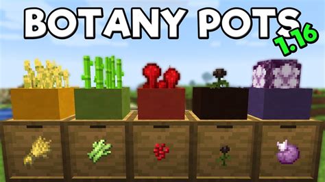 Botany Pots Mod Spotlight Minecraft 1 16 3 YouTube