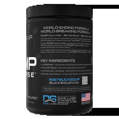 Pump Ocaplyse Pump Workout Supplement Bucked Up