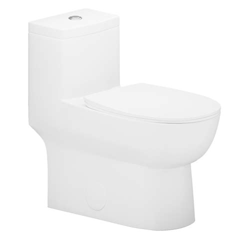 Momei Elongated Dual Flushing One Piece Toilet High Efficiency Flush