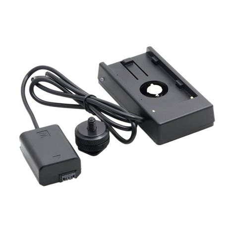 Dummy แบตเตอร แบตเตอร Mount อะแดปเตอร NP FW To NP F Hot Shoe Mount สำหรบ Sony A A R