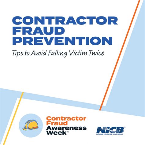 The Nicb Announces Its Inaugural Contractor Fraud Awareness Week