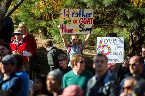 Hundreds Rally Against New Mormon Policy Many File Forms To Quit The