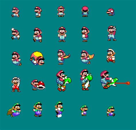 Super Mario World Yoshi Sprite