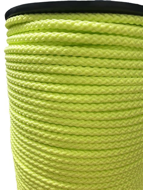 Timko Ltd Mm Neon Yellow Braided Polypropylene Multicord X M