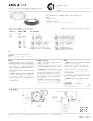 Fillable Online Cm A Philips Lighting Fax Email Print Pdffiller