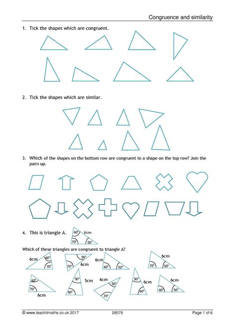 Congruent Shapes 3rd Grade 3rd Grade Math Worksheet Greatschools Worksheets Library