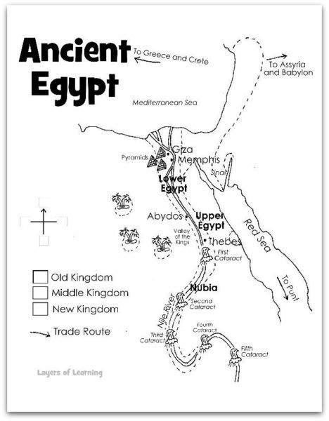 An Ancient Egypt Map Is Shown In Black And White With The Name On It