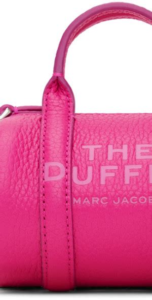 Marc Jacobs Pink The Leather Nano Duffle Crossbody Bag