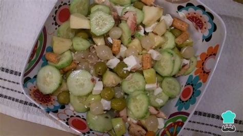 Ensalada de pepino y manzana Fácil