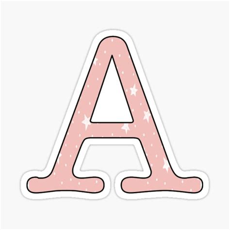 Letter A Sticker For Sale By Madishea22 Redbubble