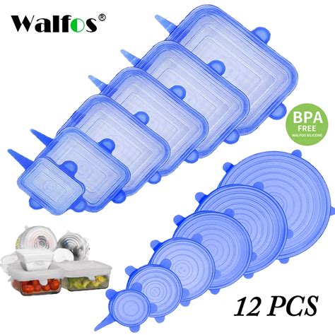 Walfos P S Universal Silicone Estiramento Tampas Tampa De Alimentos