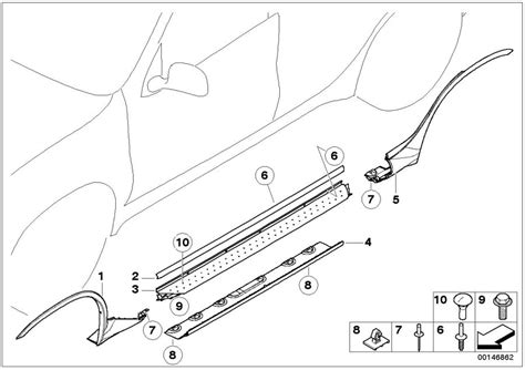 Cover Wheel Arch Rear Right Trim Footboard Genuine