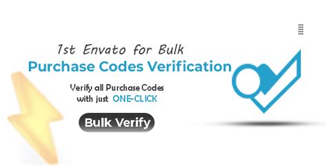 Envato Purchase Codes Bulk Validator Code Market