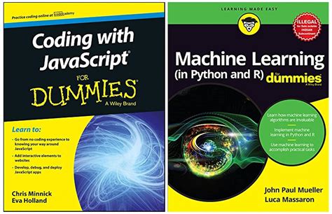 Buy Machine Learning In Python And R For Dummies Coding With