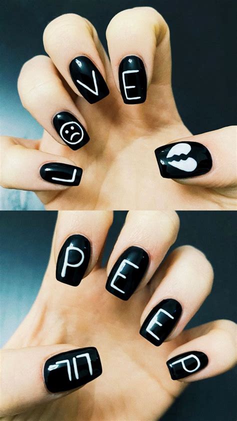 Lil Peep Nails Unghie