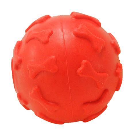 Игрушка для собак Homepet Мяч с рисунком косточки с пищалкой 6см купить ...
