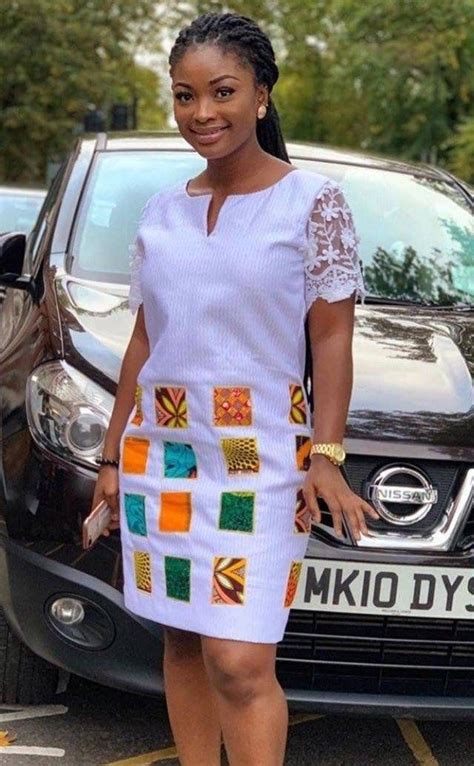 White Ankara Styles For Ladies Dresses Images 2022