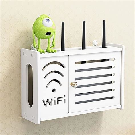 Bo Te Rangement Pour Routeur Wifi Bo Te De Rangement De C Bles Support