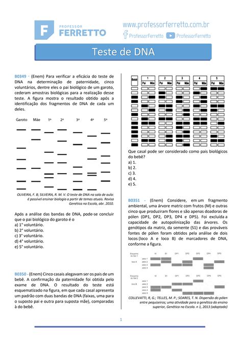 SOLUTION Teste De Dna Exercicios Studypool