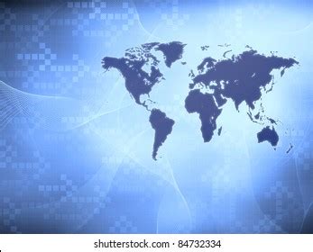 Modern World Map Wallpaper Stock Illustration 84732334 | Shutterstock