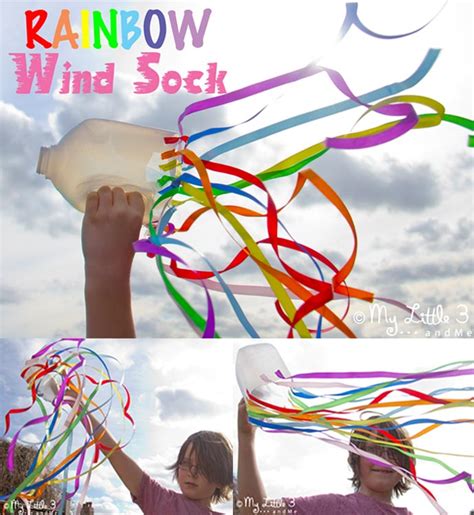 How To Make A Windsock Kids Rainbow Craft