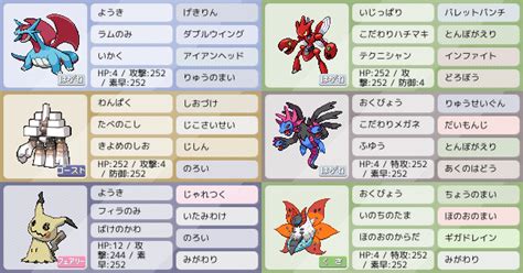 初心者 添削希望｜ポケモンパーティ構築｜ポケモン徹底攻略