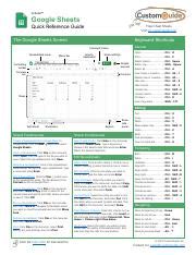 Google Sheets Quick Reference Pdf G Suite Google Sheets Quick