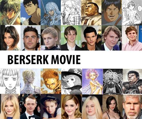 Berserk live-action cast. : r/Berserk