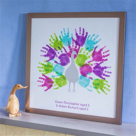 Peacock Handprint Art Spring Craft Handprint Art Footprint Art