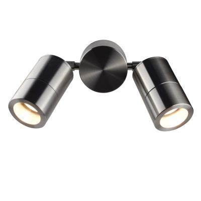 Elipta Compact Twin Outdoor Wall Spotlight Copper V Gu