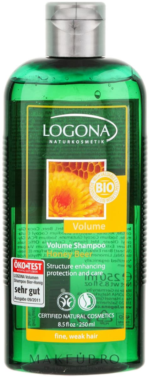 Logona Hair Care Volume Shampoo Honey Beer Șampon Pentru Volum