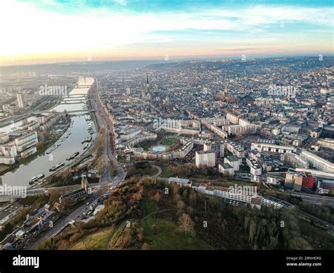 Rouen by drone Stock Photo - Alamy