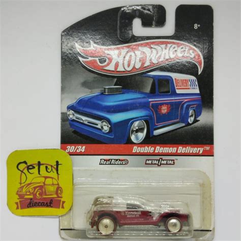 Jual Hot Wheels Hotwheels Delivery Double Demon Delivery Ban Karet Merah Kota Tangerang