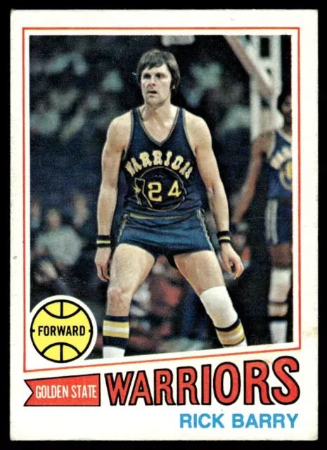 Topps Basketball Card Rick Barry Golden State Warriors Ex