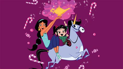 Принцесса Жасмин и Ванилопа обои - Ральф против Интернета - YouLoveIt.ru