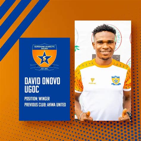 Official David Onovo Joins Sunshine Stars Ahead Of The New Season