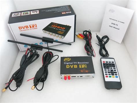 Car Digital DVB T2 HD 1080P External Double Auto Tuner 100Km H 150Km H