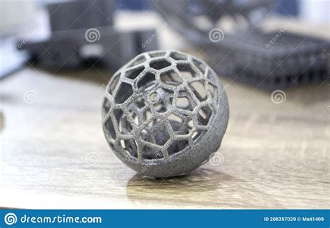 Object Printed On A Powder 3D Printer From Polyamide Powder Stock Image