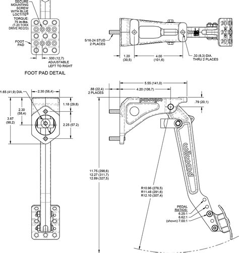 Wilwood Disc Brakes Pedal No 340 16381
